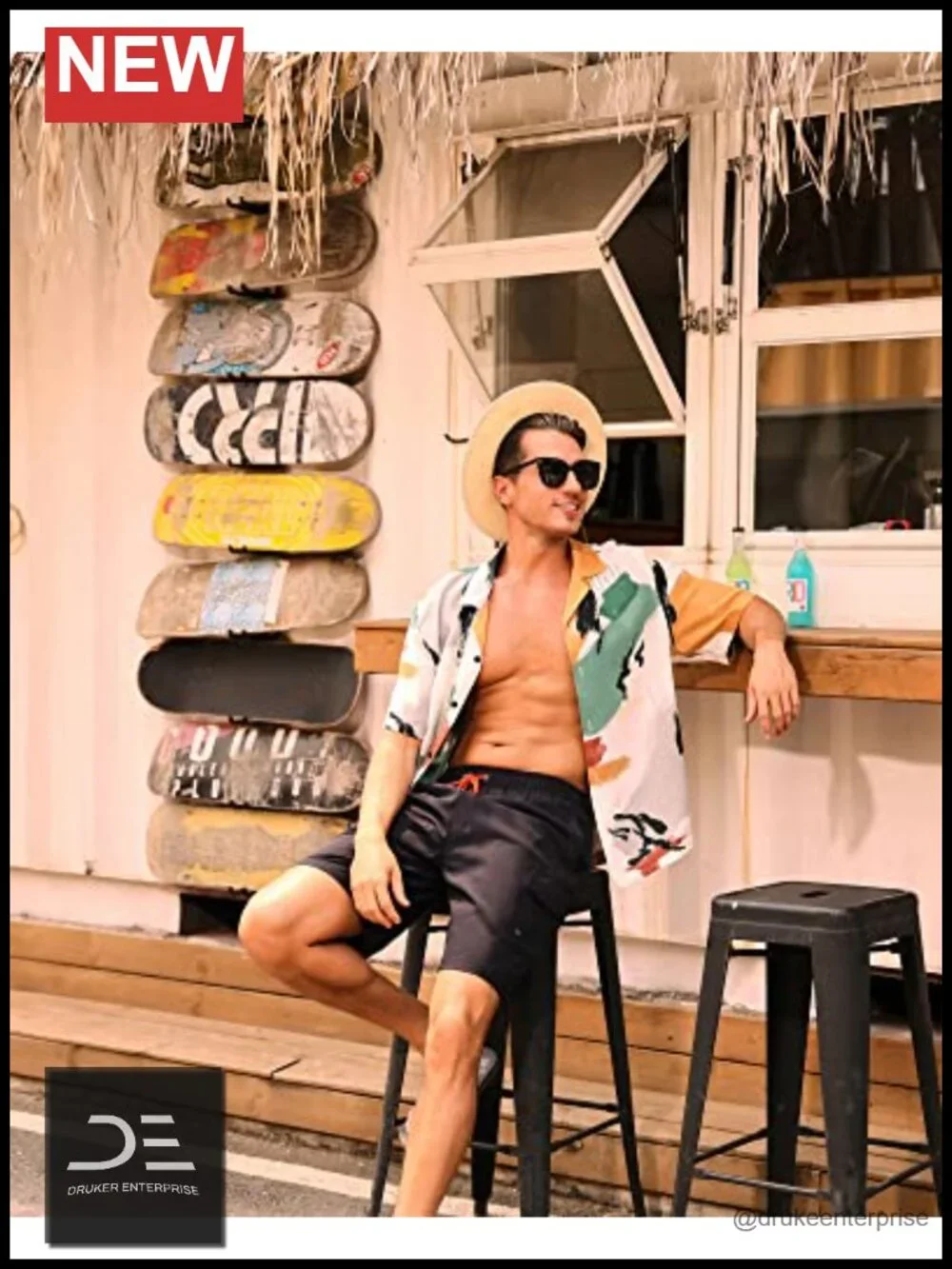 Men's Swim Trunks with Compression Liner Quick Dry 9 Inch Cargo Pockets